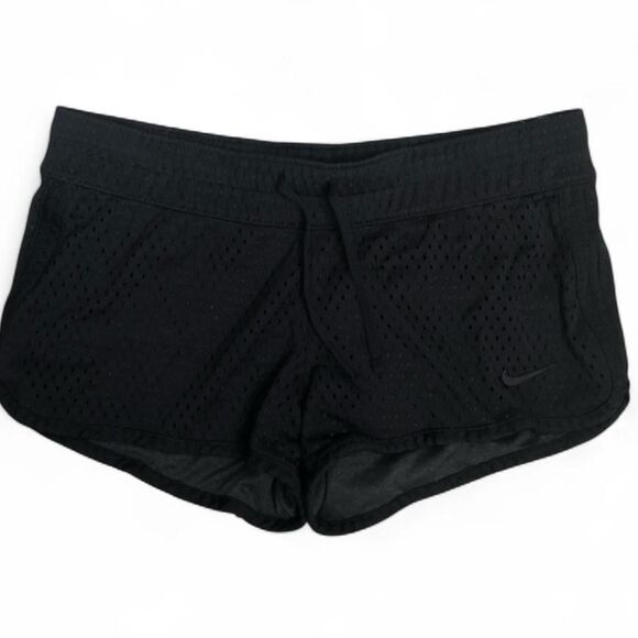 NikeLow Waist Blackout Dri-Fit Mesh Athletic Shorts W/ Drawstring Waist. M. - Picture 6 of 8